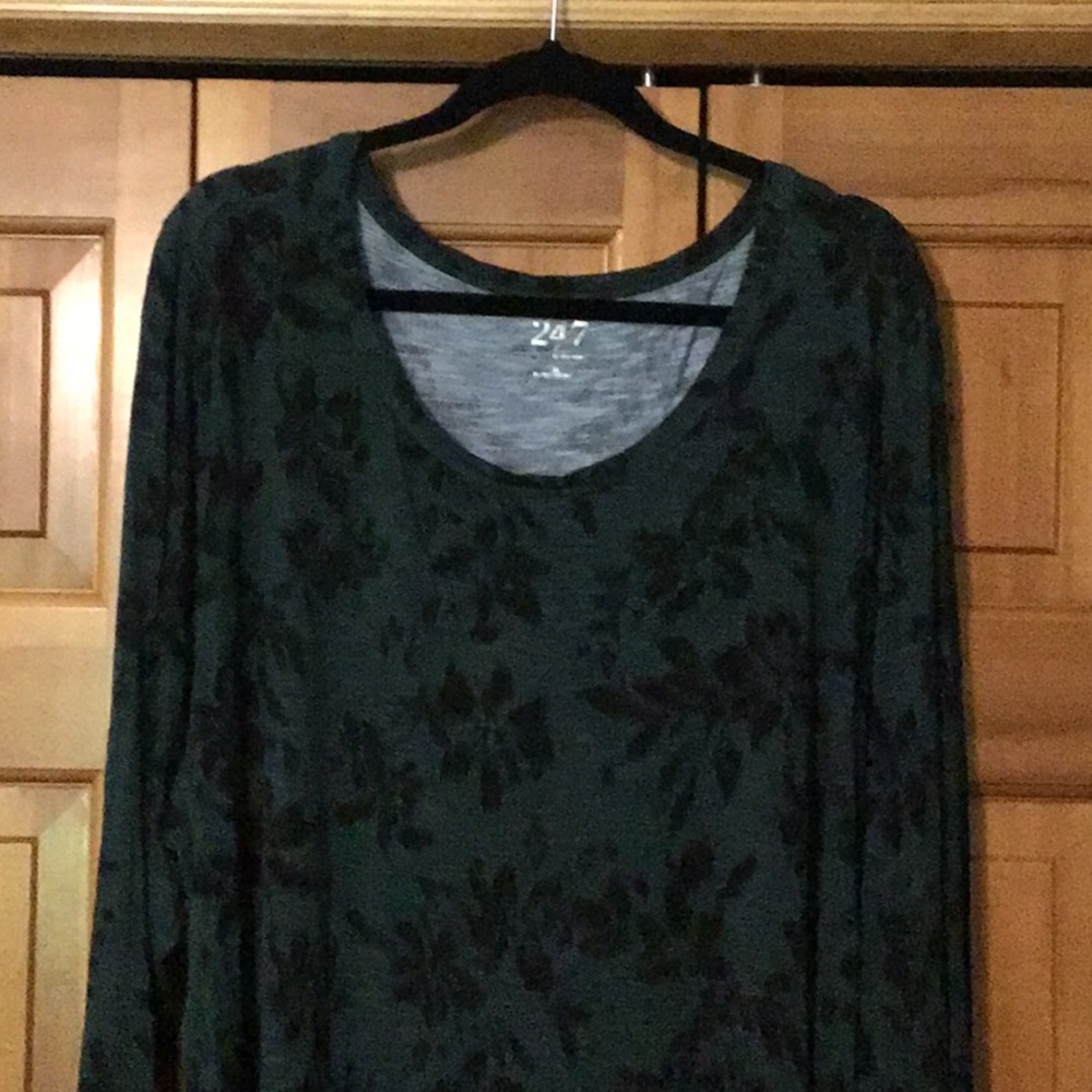 Maurices 24/7 Dark Green Top